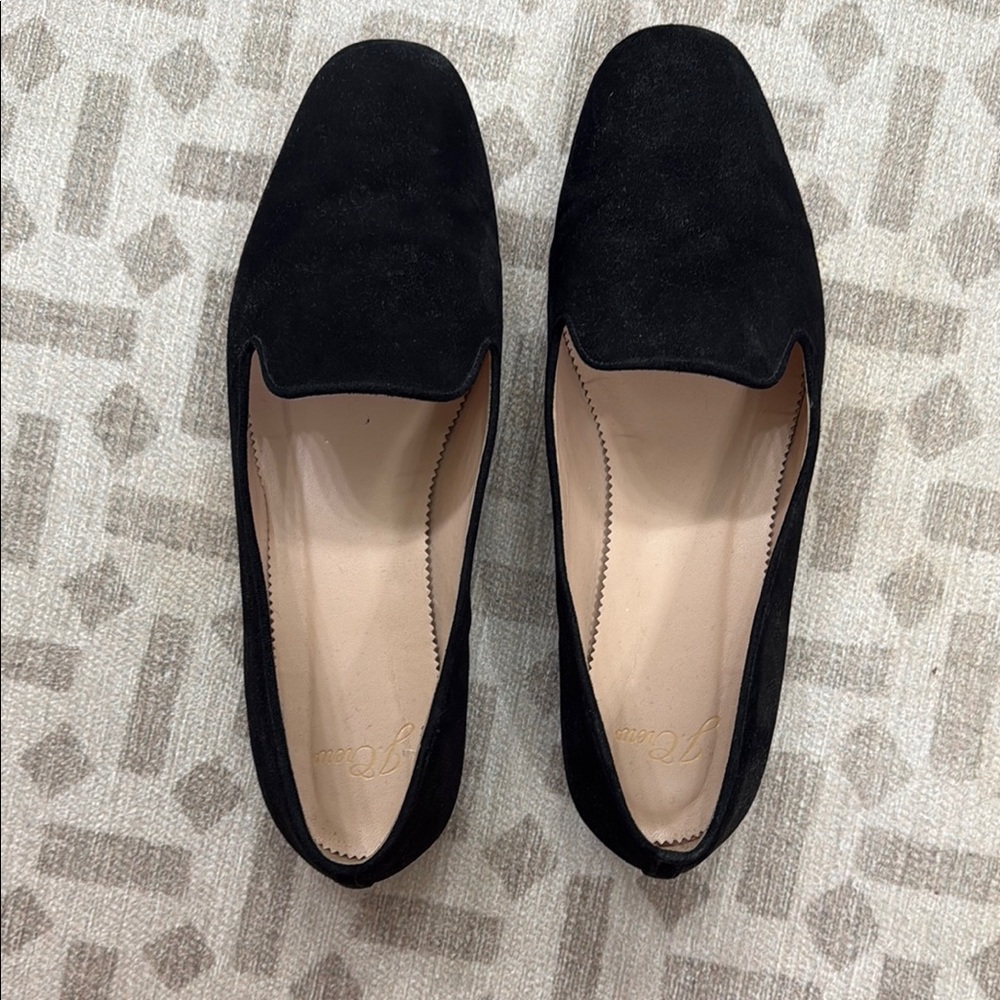 J. Crew Black Flats Sleek Minimalist Design